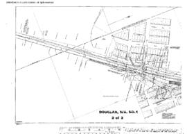 Plat Map of Great Northern Facilities at Douglas, Washington, undated