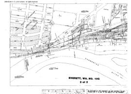 Plat Map of Great Northern Facilities at Everett, Washington, 1913