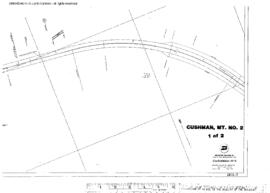 Plat Map of Great Northern Facilities at Cushman, Montana, 1931
