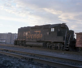 Denver & Rio Grande Western Railroad diesel locomotive 3117 at Provo, Utah on September 14, 1...