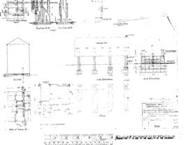 Northern Pacific Engineering Drawing, Diesel Fueling Facilities at East Lewiston, Idaho, 1944