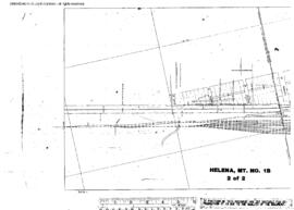 Plat Map of Great Northern, Northern Pacific Facilities at Helena, Montana, 1915