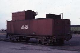 Northern Pacific fire car 796 at Pasco, Washington in 1982.