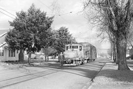 Yakima Valley Traction Company Electric Locomotive  Number 298 at Yakima, Washington in November,...