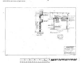 Northern Pacific Engineering Drawing, Freight House at Missoula, Montana, 1969