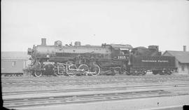 Northern Pacific steam locomotive 1815 at Livingston, Montana, in 1934.