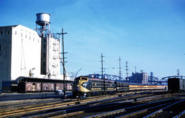 Spokane, Portland and Seattle Railway diesel locomotive 802 at Portland, Oregon in 1962.