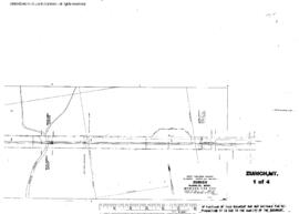 Plat Map of Great Northern Facilities at Zurich, Montana, 1960