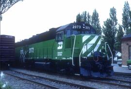 Burlington Northern 2073 at Bellingham, Washington in 1989.