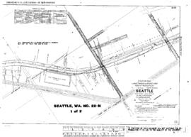 Plat Map of Northern Pacific Facilities at Seattle, Washington, 1914