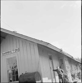 Northern Pacific station at Darrington, Washington, circa 1966.