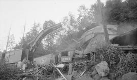 A Great Northern Railway accident, circa 1948.