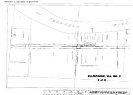 Plat Map of Great Northern Facilities at Ellisforde, Washington, 1946