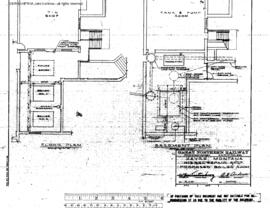 Great Northern Engineering Drawing, Diesel Repair Shop at Havre, Montana, undated