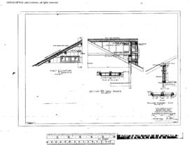 Great Northern Engineering Drawing, Depot at Glacier Park, Montana, 1926
