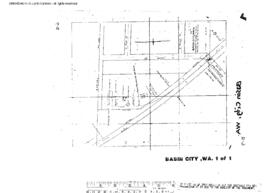 Plat Map of Facilities at Basin City, Washington, undated