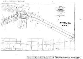 Plat Map of Northern Pacific Facilities at Govan, Washington, 1907