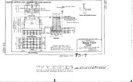 Spokane, Portland and Seattle Railway Engineering Drawing: Piers, Bridge F5.7 - Dairy Creek, West...