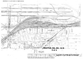 Plat Map of Northern Pacific Facilities at Seattle, Washington, 1948