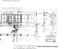 Spokane, Portland, and Seattle Railway Engineering Drawing, Warehouse at East Third and East Ash ...