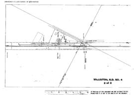 Plat Map of Great Northern Facilities at Williston, North Dakota, 1965