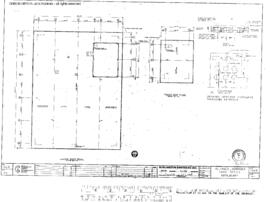 Chicago, Burlington and Quincy Engineering Drawing, Yard Office at Alliance, Nebraska, 1980