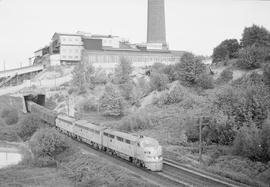 Union Pacific Railroad diesel locomotive number 909 at Ruston, Washington, undated.