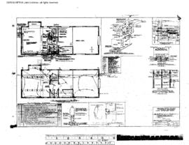 Northern Pacific Engineering Drawing, Depot at Sunnyside, Washington, 1953