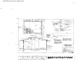 Northern Pacific Engineering Drawing, Yard Office at Longview, Washington, 1960