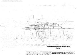 Plat Map of Northern Pacific Facilities at Toppenish, Washington, 1955