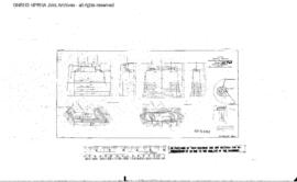 Northern Pacific Engineering Drawing: Piers/Abutments, Bridge 164 - Gallatin River, West of Logan...