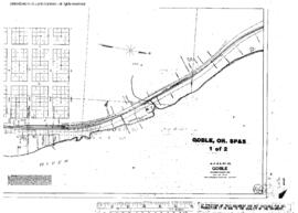 Plat Map of Spokane, Portland, and Seattle Railway Facilities at Goble, Oregon, undated