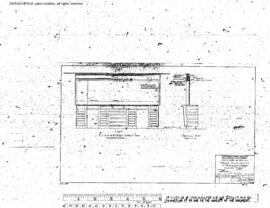 Northern Pacific Engineering Drawing, Depot at Helena, Montana, 1960
