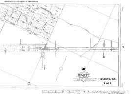 Plat Map of Northern Pacific Facilities at D'Aste, Montana, 1924