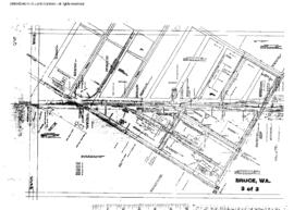 Plat Map of Northern Pacific Facilities at Bruce, Washington, 1955