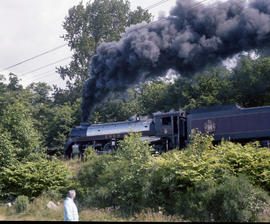 Canadian Pacific Railway steam locomotive 2860 at North Vancouver, British Columbia on July 10, 1...