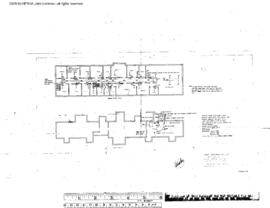 Great Northern Engineering Drawing, Depot at Whitefish, Montana, 1949