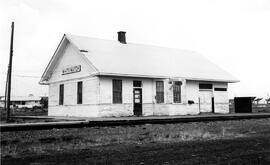 Great Northern Depot at Whitewater, Montana, undated