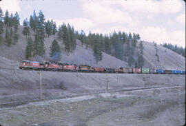 Diesel Locomotives Chicago, Burlington and Quincy 110, 172 and 176 with Great Northern 2023 at Ma...