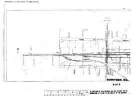 Plat Map of Northern Pacific Facilities at Sunnyside, Washington, 1951