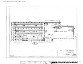 Great Northern Engineering Drawing, Diesel Repair Shop at Havre, Montana, 1958