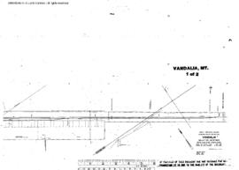 Plat Map of Great Northern Facilities at Vandalia, Montana, 1967