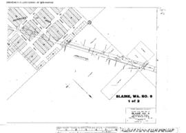 Plat Map of Great Northern Facilities at Blaine, Washington, 1919