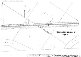 Plat Map of Great Northern Facilities at Glasgow, Montana, 1934