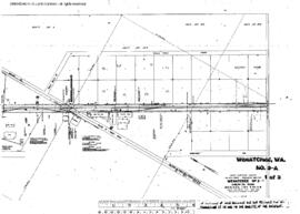 Plat Map of Great Northern Facilities at Wenatchee, Washington, 1959