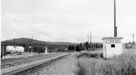 Great Northern Depot at Trego, Montana, 1957 or later