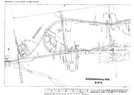 Plat Map of Northern Pacific Facilities at Wickersham, Washington, 1920