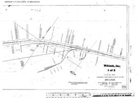 Plat Map of Spokane, Portland, and Seattle Railway Facilities at Wauna, Oregon, 1968