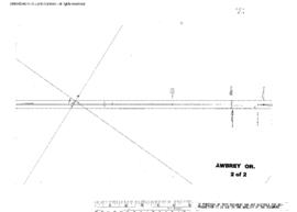 Plat Map of Oregon Electric Railroad Facilities at Awbrey, Oregon, 1913