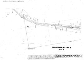 Plat Map of Northern Pacific Facilities at Phosphate, Montana, 1953